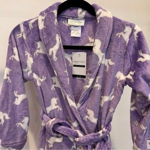 Kids Unicorn graphic robe size 7/8